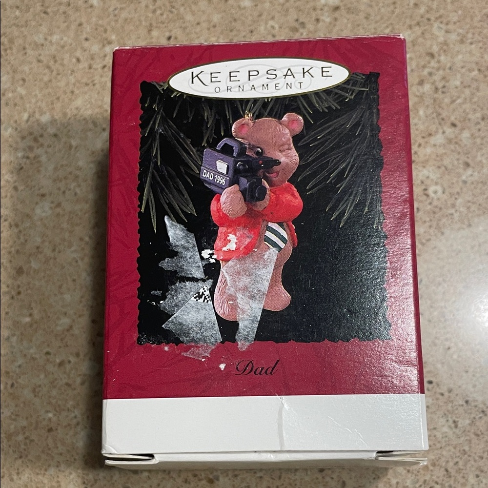 Hallmark Keepsake Ornament - Red and Black Bear with Camera
